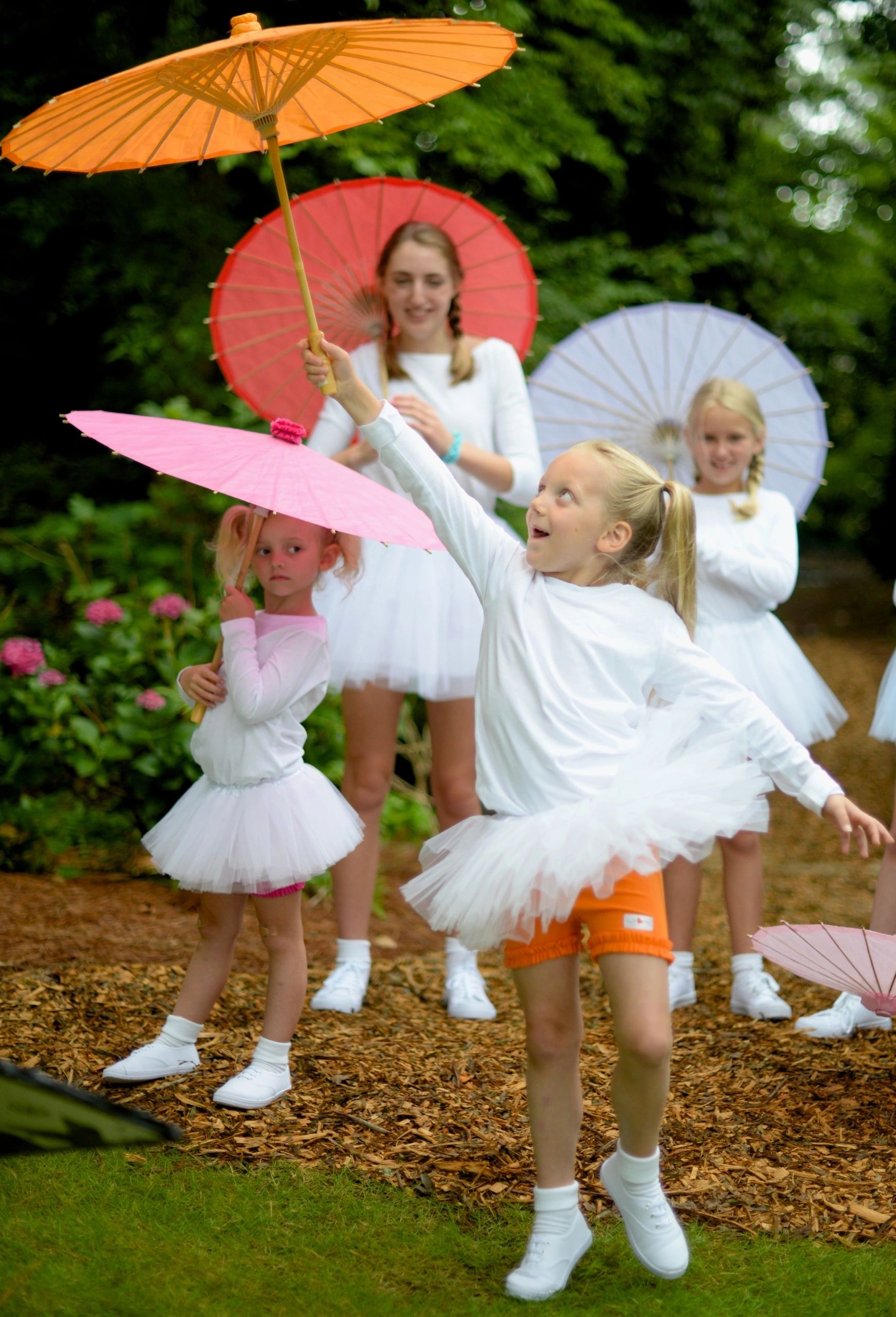 Child outdoors on a blustery day